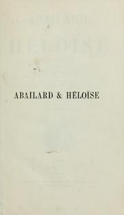 Cover of: Abailard et Héloise: essai historique