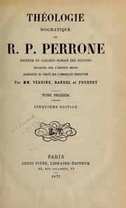 Théologie dogmatique by Jean Perrone