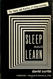 Cover of: Sleep and learn.