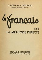 Cover of: Le français par la méthode directe