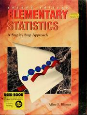 Cover of: Elementary statistics by Allan G. Bluman