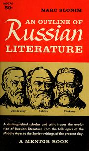 Cover of: An outline of Russian literature