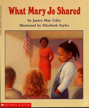 Cover of: What Mary Jo shared by Janice May Udry