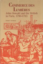 Cover of: Commerce des lumières: John Oswald and the British in Paris, 1790-1793