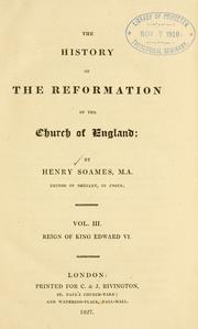Cover of: The history of the reformation of the Church of England