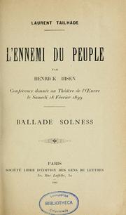 Cover of: L'ennemi du peuple