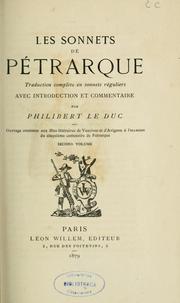 Cover of: Les sonnets de Pétrarque