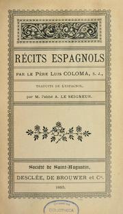 Cover of: Récits espagnols --