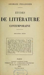 Cover of: Études de littérature contemporaine ...