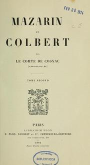 Cover of: Mazarin et Colbert