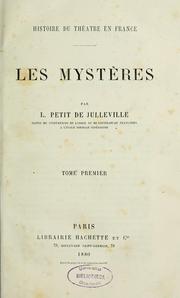 Cover of: Histoire du théâtre en France by Louis Petit de Julleville