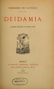 Cover of: Deïdamia: comédie héroïque en trois actes