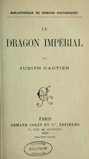 Cover of: Le dragon impérial