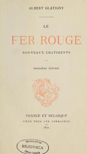 Cover of: Le Fer rouge by Albert Glatigny