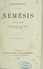 Cover of: Némésis by Auguste Marseille Barthélemy