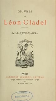 Cover of: N'a-qu'un-oeil