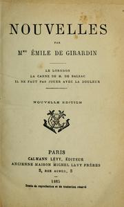 Cover of: Nouvelles