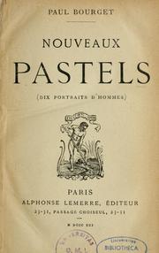 Cover of: Nouveaux pastels
