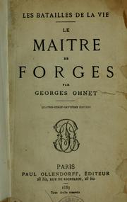 Cover of: Le maître de forges