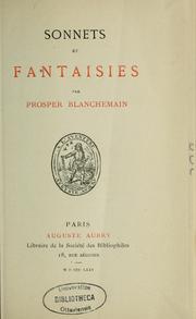 Cover of: Poésies by Prosper Blanchemain