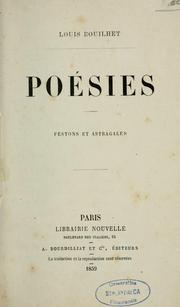 Cover of: Poésies: festons et astragales