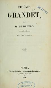 Cover of: Eugénie Grandet