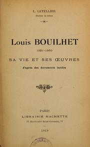 Louis Bouilhet, 1821-1869 by Léon Letellier