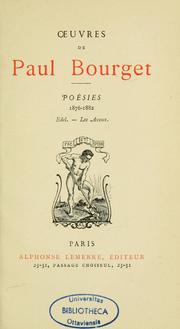 Cover of: Poésies