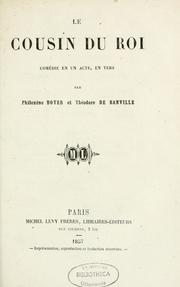 Cover of: Le Cousin du roi by Philoxène Boyer