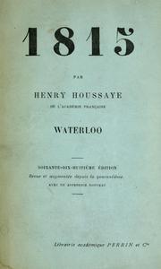 Cover of: 1815: Waterloo