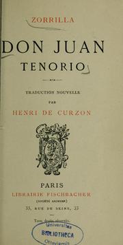 Cover of: Don Juan tenorio by José Zorrilla