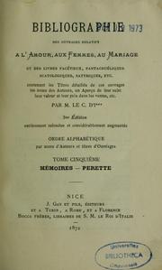 Cover of: Bibliographie des ouvrages relatifs à l'amour by Jules Gay