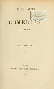 Cover of: Comédies en vers