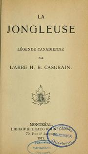 Cover of: La jongleuse: légende canadienne