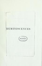 Cover of: Réminiscences: Les jeunes barbares