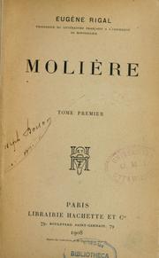 Cover of: Molière by Eugène Pierre Marie Rigal