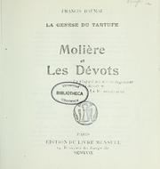 Cover of: Molière et les dévots