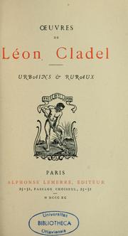 Cover of: Urbains et ruraux