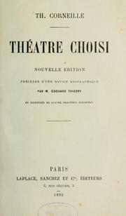 Cover of: Théâtre choisi