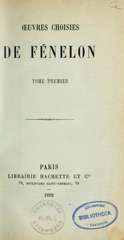 Cover of: Oeuvres choisies by François de Salignac de La Mothe-Fénelon