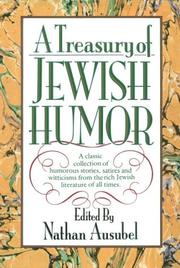 Cover of: A Treasury of Jewish Humor by Nathan Ausubel