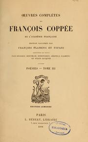 Cover of: Poésie by François Coppée