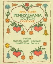 Cover of: Betty Groff's Pennsylvania Dutch Cookbook by Betty Groff