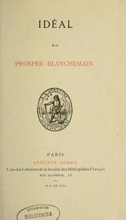 Cover of: Poésies by Prosper Blanchemain