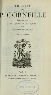 Cover of: Théâtre de P. Corneille by Pierre Corneille