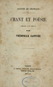 Cover of: Chant et poésie