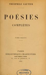 Cover of: Oeuvres complètes
