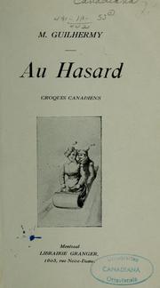 Cover of: Au hasard: croquis canadien