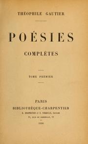 Cover of: Oeuvres complètes