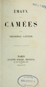 Cover of: Émaux et camées